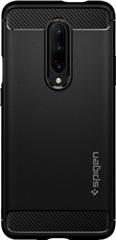 Robuste Spigen-Rüstung OnePlus 7T Pro Rückseite Schwarz ist nicht mehr verfügbar