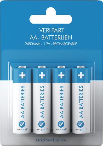 Aufladbare AA-NiMH-Batterien Veripart 4 Stück ist nicht mehr verfügbar