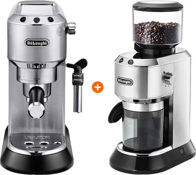 De'Longhi EC685.M Dedica Silber + Kaffeemühle ist nicht mehr verfügbar