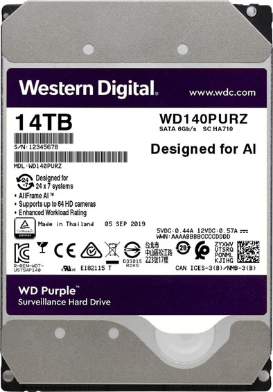 WD Purple WD140PURZ 14TB is no longer available