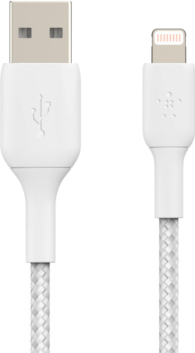 Belkin USB-A-auf-Lightning-Kabel 1 m Nylon Weiß ist nicht mehr verfügbar