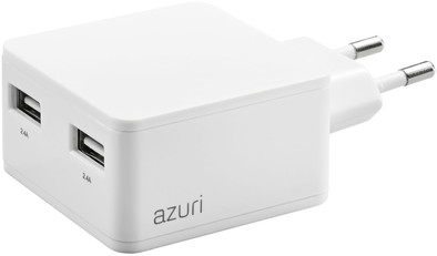 Azuri Charger with 2 USB ports 12W White is no longer available