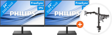 Philips 245E1S Duo Pack + NewStar FPMA-D550DBLACK is no longer available