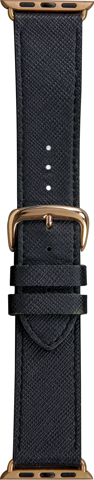 DBramante1928 Madrid Apple Watch 38/40 mm Lederarmband Schwarz/Roségold ist nicht mehr verfügbar