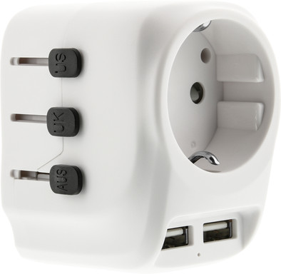 BlueBuilt all-in-one Reisestecker USB Weiß ist nicht mehr verfügbar