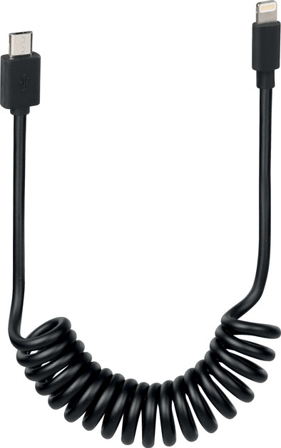 Lampa Micro USB to Lightning Coil Cable for E-Bikes 0.25m Plastic Black is no longer available