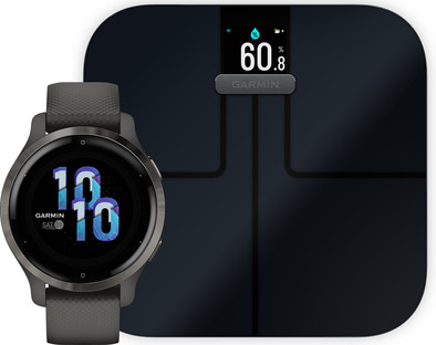 Garmin Venu 2S Grau + Garmin Index S2 Smart - Schwarz ist nicht mehr verfügbar
