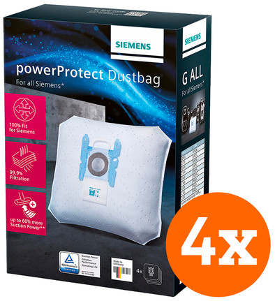 Siemens Staubsaugerbeutel Vlies Typ G All (4 Stück) ist nicht mehr verfügbar