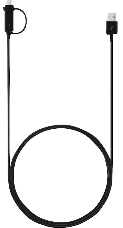 Samsung 2-in-1 USB-A-zu-USB-C/Micro-USB-Kabel 1,5 m Kunststoff Schwarz ist nicht mehr verfügbar