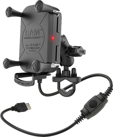 RAM Mounts Handyhalterung Motorrad Lenker mit kabellosem Laden ist nicht mehr verfügbar