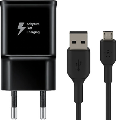 Samsung Adaptive Fast Charge Ladegerät 15 W + Belkin Micro-USB-Kabel 1 m Kunststoff Schwarz ist nicht mehr verfügbar