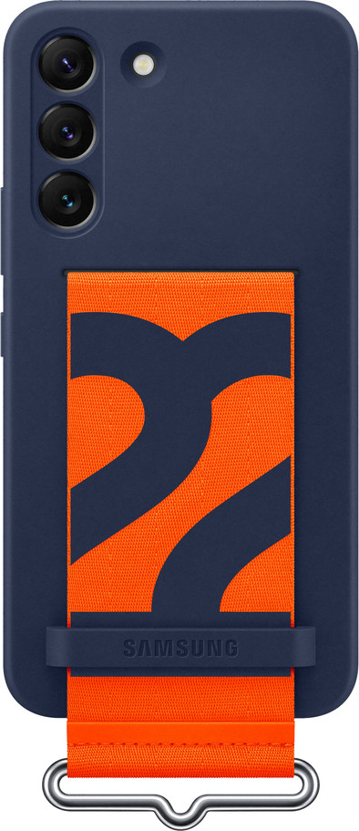 Samsung Galaxy S22 Silicone Back Cover with Strap Blue is no longer available