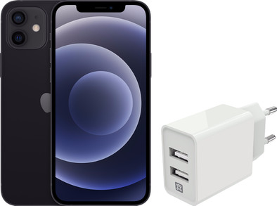Refurbished iPhone 12 64GB Black (as good as new) + XtremeMac Charger with 2 USB-A is no longer available