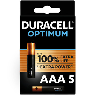 AAA-Batterien Duracell Alka Optimum 5 Stück ist nicht mehr verfügbar