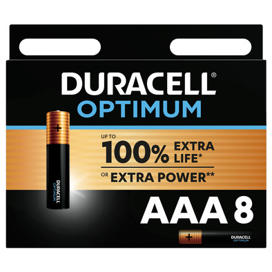 AAA-Batterien Duracell Alkaline Optimum 8 Stück ist nicht mehr verfügbar