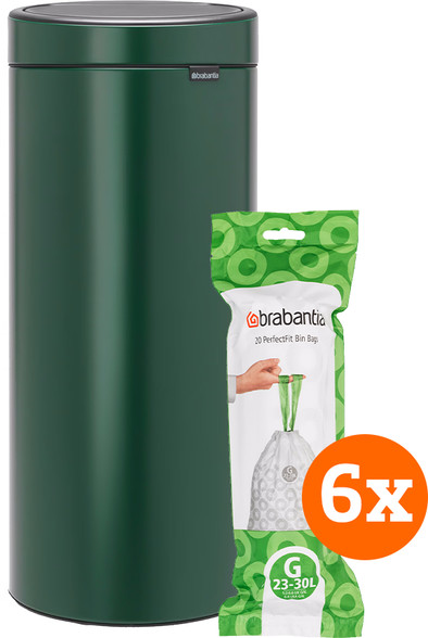 Brabantia Touch Bin 30L Pine Green + Trash Bags (120 units) is no longer available