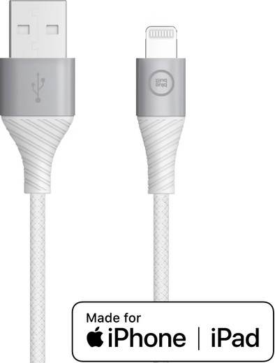 BlueBuilt USB-A to Lightning Cable 2.5m Nylon White is no longer available