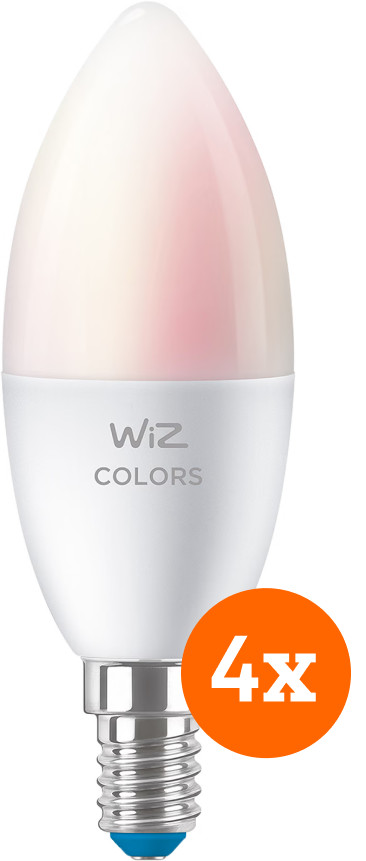 WiZ Smart-Kerzenlampe 4er-Pack - Weiß- und Farblicht - E14 ist nicht mehr verfügbar