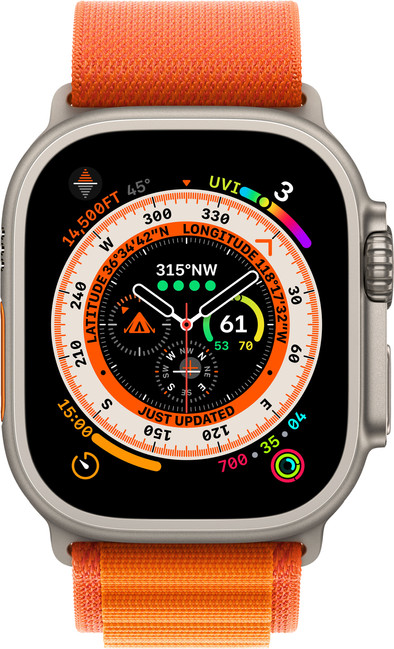 Apple Watch Ultra 4G 49 mm Alpine Loop Armband Orange L ist nicht mehr verfügbar