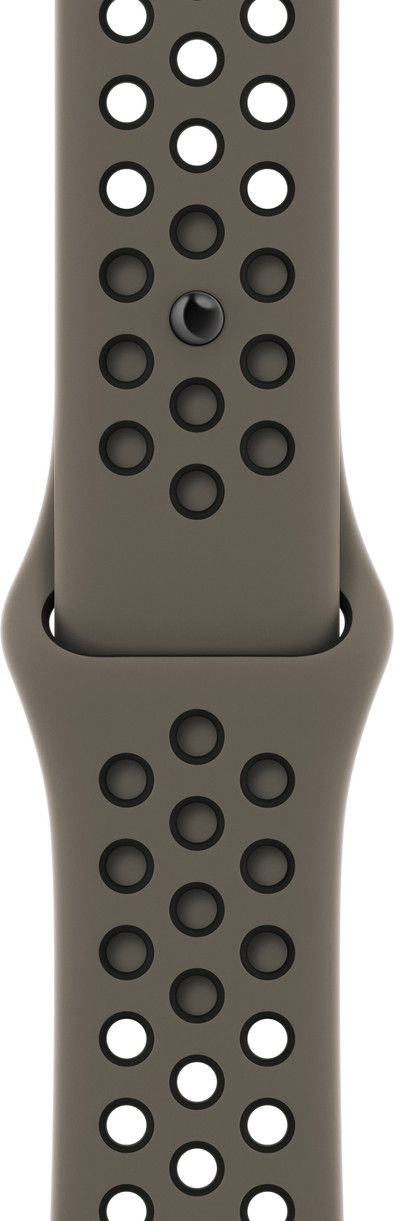 Apple Watch 42/44/45 mm Nike Silikon-Sportarmband Olive Grey / Schwarz ist nicht mehr verfügbar