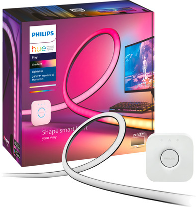 Philips Hue Gradient Lightstrip White &amp; Color - für 24 bis 27 Zoll große PCs - 3er-Pack + Bridge ist nicht mehr verfügbar