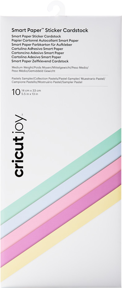 Cricut Joy Smart Sticker Cardstock 14 cm x 33 cm Pastel 10erPack ist nicht mehr verfügbar