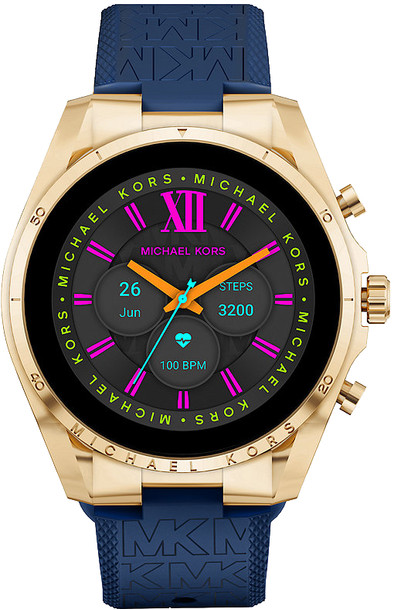 Michael Kors Gen 6 Bradshaw Display MKT5152 Gold/Blau 44 mm ist nicht mehr verfügbar