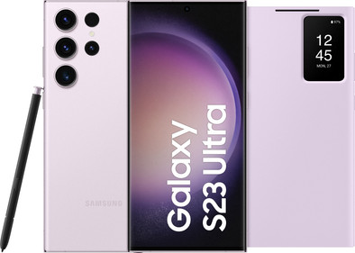 Samsung Galaxy S23 Ultra 256GB Rosa 5G + Clear View Book Case Rosa ist nicht mehr verfügbar