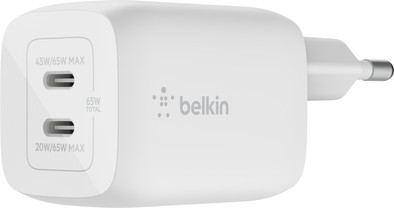 Belkin Power-Delivery-Ladegerät 65 W mit 2 USB-C-Anschlüssen ist nicht mehr verfügbar
