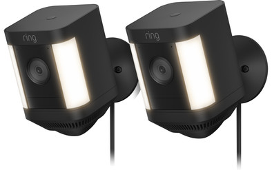 Ring Spotlight Cam Plus - Plug In - Schwarz - Doppelpack ist nicht mehr verfügbar