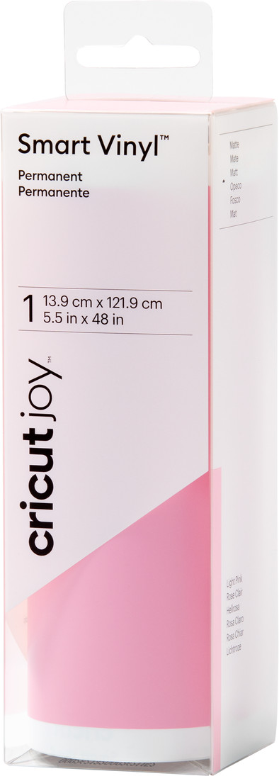 Cricut Smart Vinyl Permanent Joy Matte Light Pink 14x122cm is no longer available