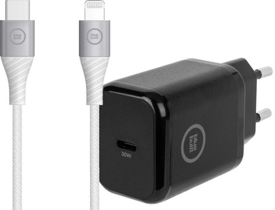 BlueBuilt Power Delivery Charger 30W Black + Lightning Cable 1.5m Nylon White is no longer available
