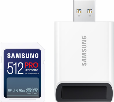 Samsung SDXC PRO Ultimate 512GB 130MB/s + USB Reader is no longer available