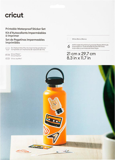 Cricut Water-resistant Sticker Set White A4 (6 sheets) is no longer available