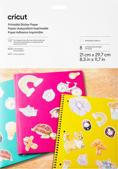 Cricut Bedruckbares Stickerpapier Weiß (8 Blatt) ist nicht mehr verfügbar