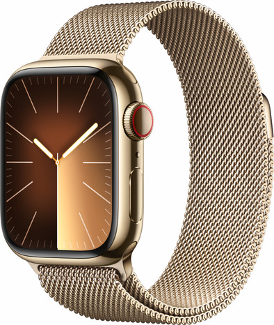 Apple Watch Series 9 4G 41mm Gold Stainless Steel Milanese Watch Strap is no longer available