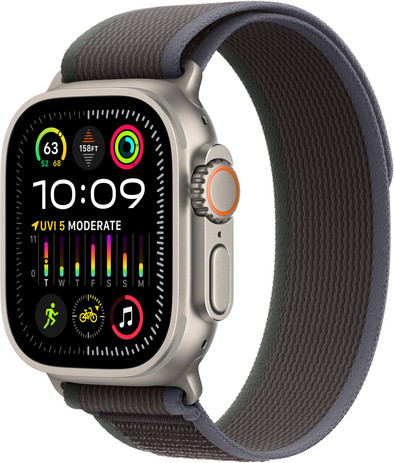 Apple Watch Ultra 2 4G 49 mm Trail Armband Schwarz&#x2F;Blau M&#x2F;L ist nicht mehr verfügbar