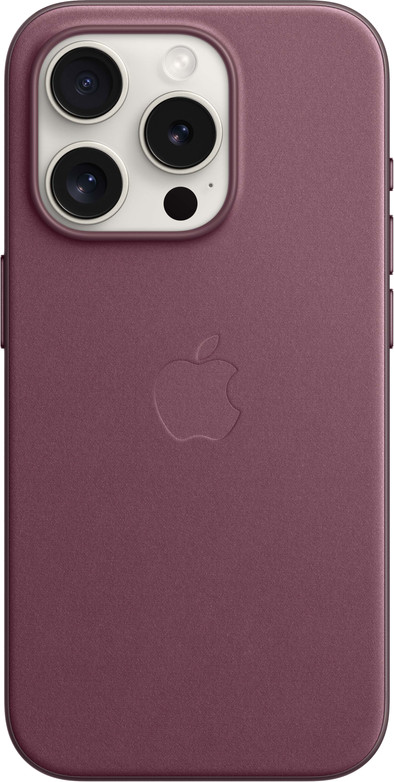 Apple iPhone 15 Pro Max Feingewebe Backcover MagSafe Mulberry ist nicht mehr verfügbar