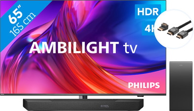 Philips The One 65PUS8808 - Ambilight (2023) + Soundbar + HDMI cable is no longer available
