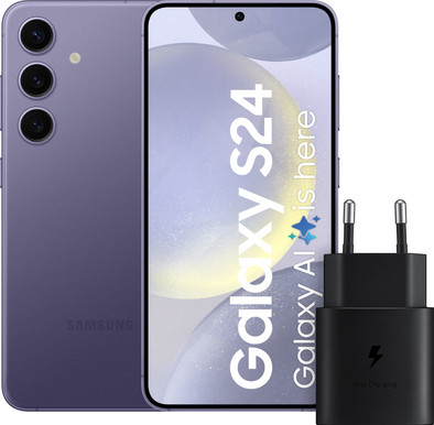 Samsung Galaxy S24 128GB Lila 5G + Samsung Schnellladegerät 25 Watt ist nicht mehr verfügbar