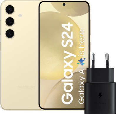 Samsung Galaxy S24 128GB Gelb 5G + Samsung Schnellladegerät 25 Watt ist nicht mehr verfügbar
