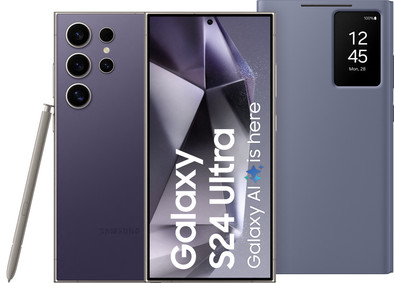 Samsung Galaxy S24 Ultra 256GB Lila 5G + Smart View Book Case Lila ist nicht mehr verfügbar