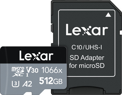 Lexar Professional MicroSDXC 1066x SILVER 512GB 160MB/s is no longer available