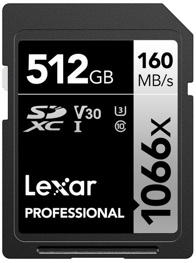 Lexar Professional SDXC 1066x SILVER 512GB 120 MB/s ist nicht mehr verfügbar