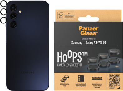 PanzerGlass Hoops Samsung Galaxy A15 4G/5G Kameraobjektivschutz Glas ist nicht mehr verfügbar