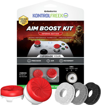 KontrolFreek Inferno AimBoost Thumb Sticks + Precision Rings Red/White Xbox is no longer available
