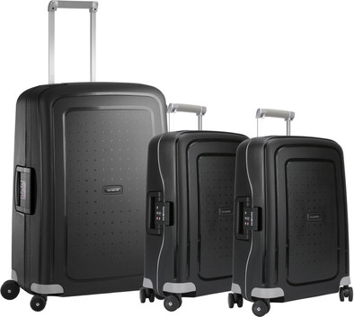 Samsonite S&#39;cure Spinner 55cm + 55cm + 69cm Black Suitcase Set is no longer available