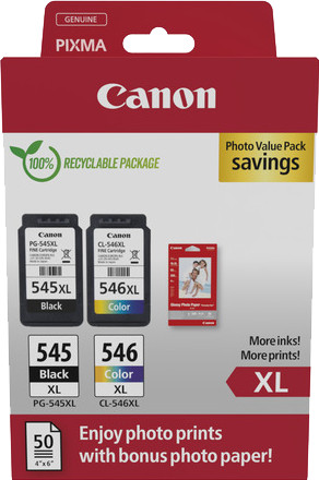 Canon PG545XL&#x2F;CL546XL + Canon GP-501 Fotopapier ist nicht mehr verfügbar