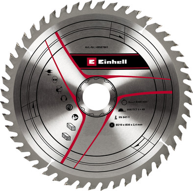 Einhell HM TCT Saw Blade 210x30x2.4mm 48T is no longer available