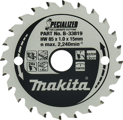 Makita Circular Saw Blade Laminate Specialized 85x15x1.0 24T is no longer available
